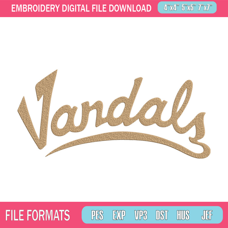 Idaho Vandals logo embroidery design,NCAA embroidery, Sport embroidery,logo sport embroidery,Embroidery design.jpg