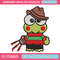Keroppi Freddy Krueger Embroidery design, Horror Embroidery, horror design, Embroidery File, Digital download. 1.jpg
