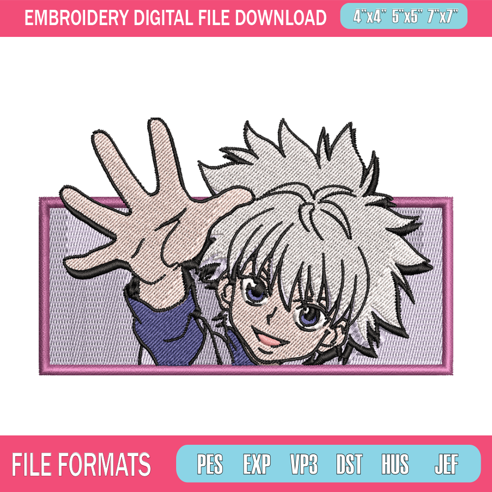 Killua nike embroidery design, Hunter x hunter embroidery, nike design, Logo shirt, anime shirt, digital download.jpg
