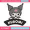 Kuromi logo Embroidery Design, Hello kitty Embroidery, Embroidery File, Anime Embroidery, Anime shirt, Digital download.jpg
