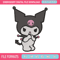 Kuromi sticker Embroidery Design, Hello kitty Embroidery, Embroidery File,Anime Embroidery,Anime shirt,Digital download..jpg