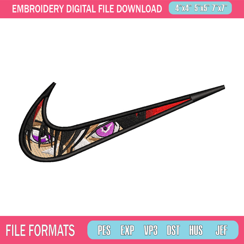 Lelouch vi Britannia Nike embroidery design, anime embroidery, nike design, anime design, anime shirt, Digital download.jpg