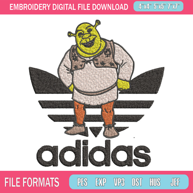 Monster adidas Embroidery Design, Adidas Embroidery, Embroidery File, Brand Embroidery, Logo shirt, Digital download.jpg