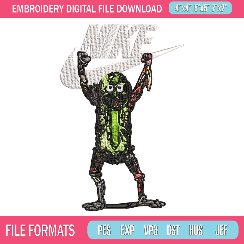 Monster Nike Embroidery design, Monster Embroidery, Nike design, Embroidery file, cartoon shirt, Instant download..jpg