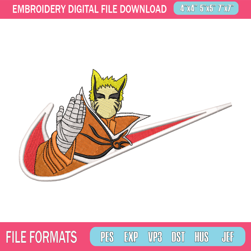 Naruto Nike embroidery design, Naruto anime embroidery, Nike design, anime design, anime shirt, Digital download.jpg