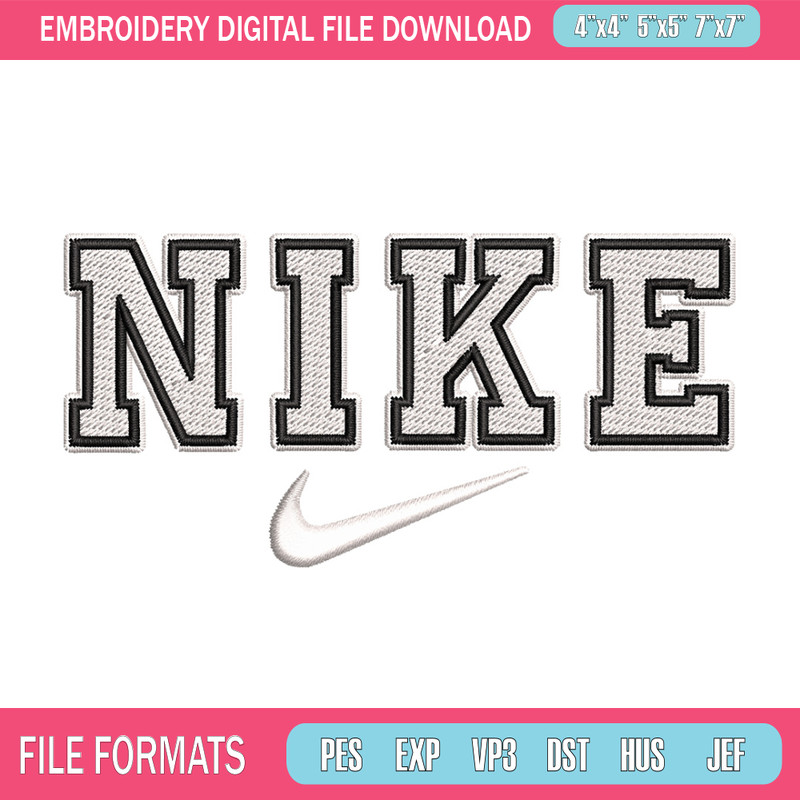 Nike black white embroidery design, Nike embroidery, Nike design,Embroidery file,Embroidery shirt,Digital download.jpg