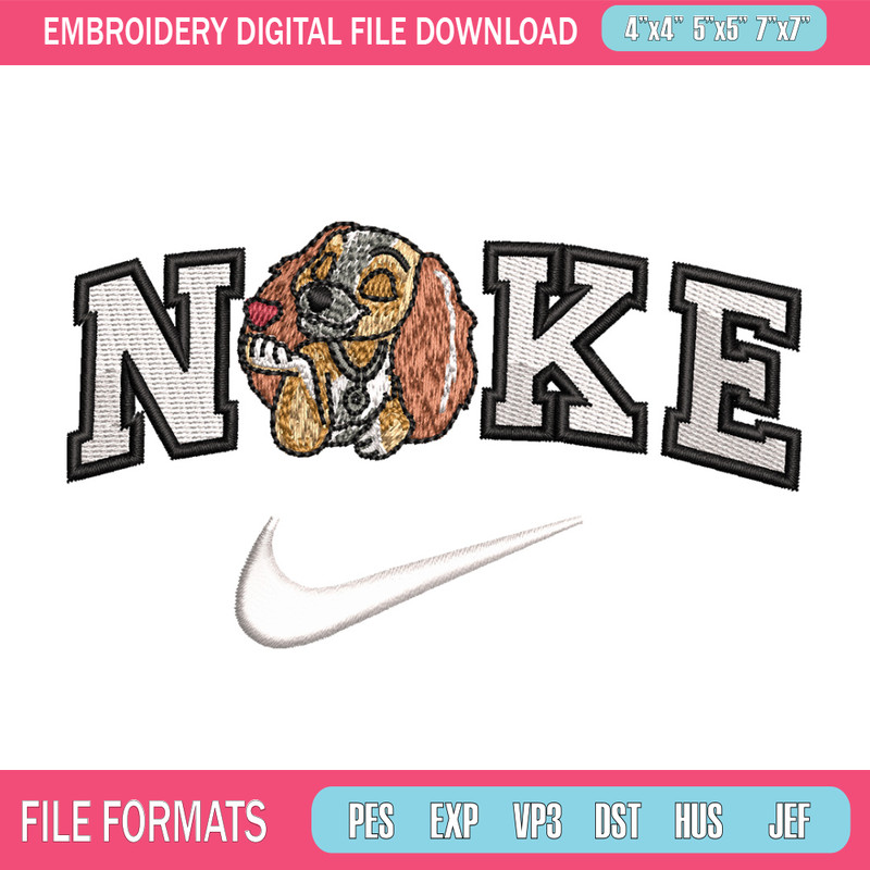 Nike dog embroidery design, Dog embroidery, Nike design, Embroidery shirt, Embroidery file, Digital download.jpg