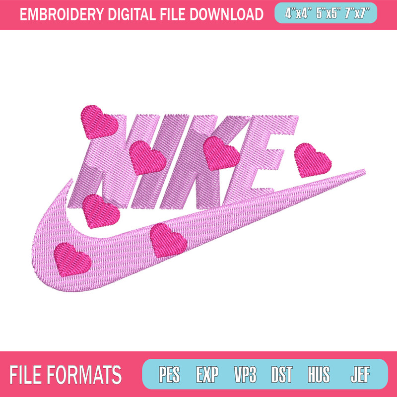 Nike heart embroidery design, Nike embroidery, Nike design, Embroidery shirt, Embroidery file, Digital download.jpg