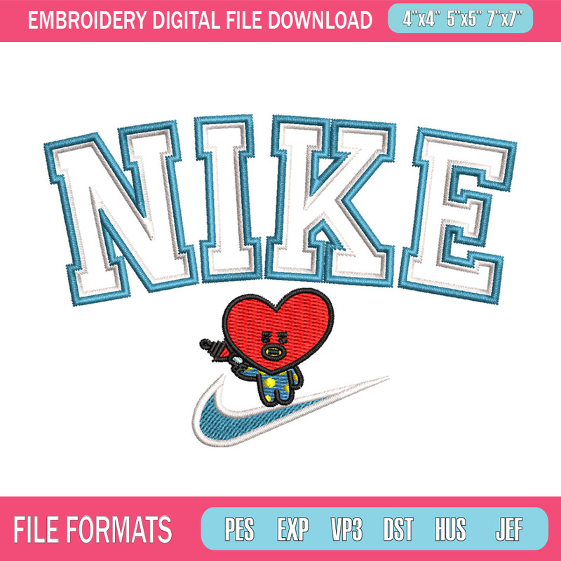 Nike red heart embroidery design, Nike embroidery, Nike design, Embroidery shirt, Embroidery file,Digital download.jpg