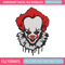 Pennywise Embroidery design, Pennywise Halloween Embroidery, Embroidery File, halloween design, Digital download. 1.jpg