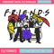 People Umbrella friends Embroidery design, logo Embroidery, logo design, Embroidery File, logo shirt, Digital download..jpg