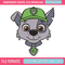 Rocky dog Embroidery Design, Paw patrol Embroidery, Embroidery File, Anime Embroidery, Anime shirt, Digital download..jpg