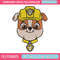 Rubble dog Embroidery Design, Paw patrol Embroidery, Embroidery File, Anime Embroidery, Anime shirt, Digital download.jpg