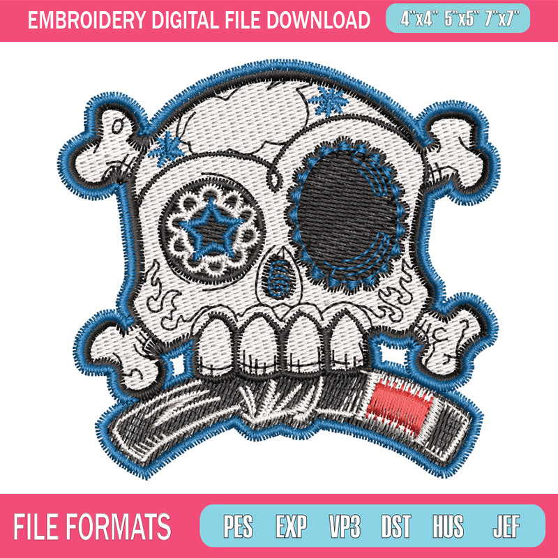 Skull logo embroidery design, Skull logo embroidery, logo design, Logo shirt, logo shirt, digital download 1.jpg