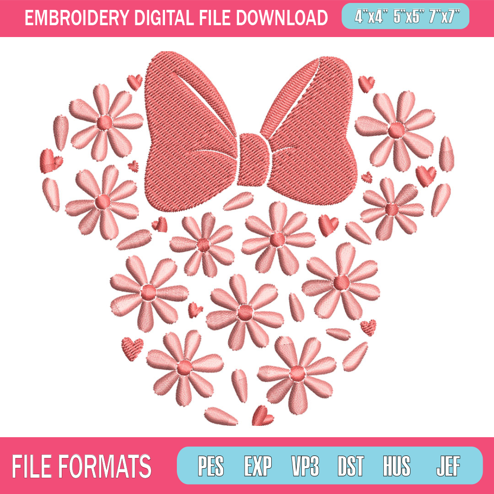 Strawberry Minnie Mouse Embroidery Design, Disney Embroidery, cartoon shirt, Embroidery File, Digital download..jpg