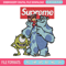 Sulley & Mike Monsters supreme Embroidery design, cartoon Embroidery, cartoon design, Embroidery File, Instant download. 1.jpg