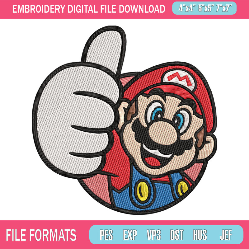 Super Mario Bros Embroidery Design, Mario Embroidery, Embroidery File, logo shirt, Embroidery design, Digital download..jpg