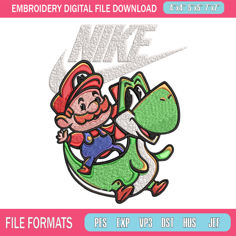 Super Mario Game Nike Embroidery design, Super Mario Game Embroidery, Nike design, Embroidery file, Instant download..jpg