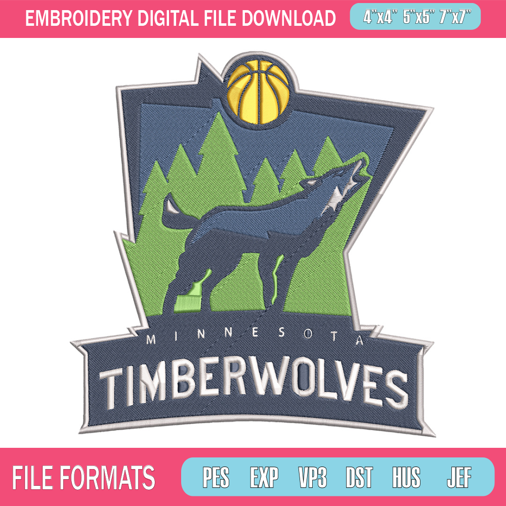 Timberwolves basketball embroidery design, NBA embroidery, Sport embroidery, Embroidery design,Logo sport embroidery.jpg