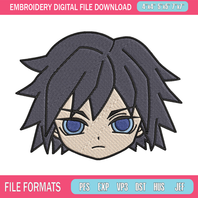 Tomioka sticker Embroidery Design, Demon slayer Embroidery, Embroidery File, Anime Embroidery, Digital download.jpg