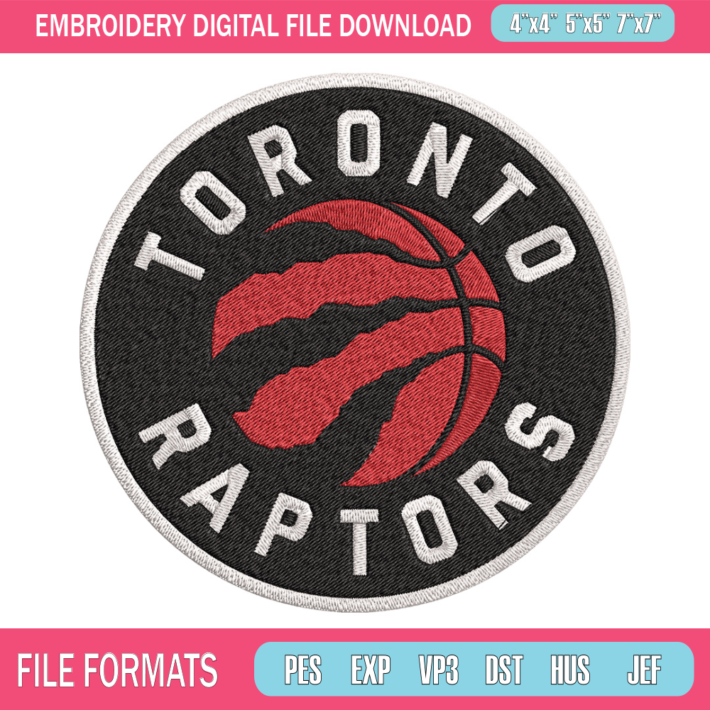 Toronto Raptors design embroidery design, NBA embroidery, Sport embroidery,Embroidery design, Logo sport embroidery..jpg