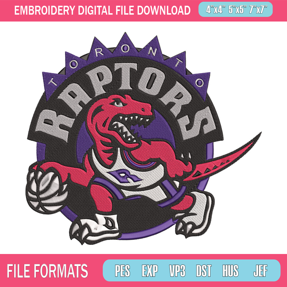 Toronto Raptors mascot embroidery design, NBA embroidery, Sport embroidery, Embroidery design, Logo sport embroidery..jpg