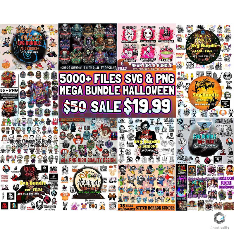 5000 Files Halloween Mega Bundle SVG Design.jpg