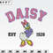 Disney Daisy Duck Est 1928 Embroidery Designs, Machine Embroidery Files, Disney Embroidery Files.png