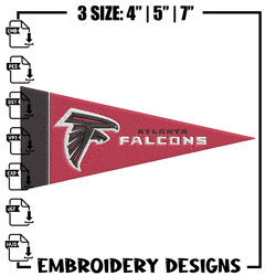 Atlanta Falcons embroidery design, Atlanta Falcons embroidery, NFL embroidery, sport embroidery, emb171