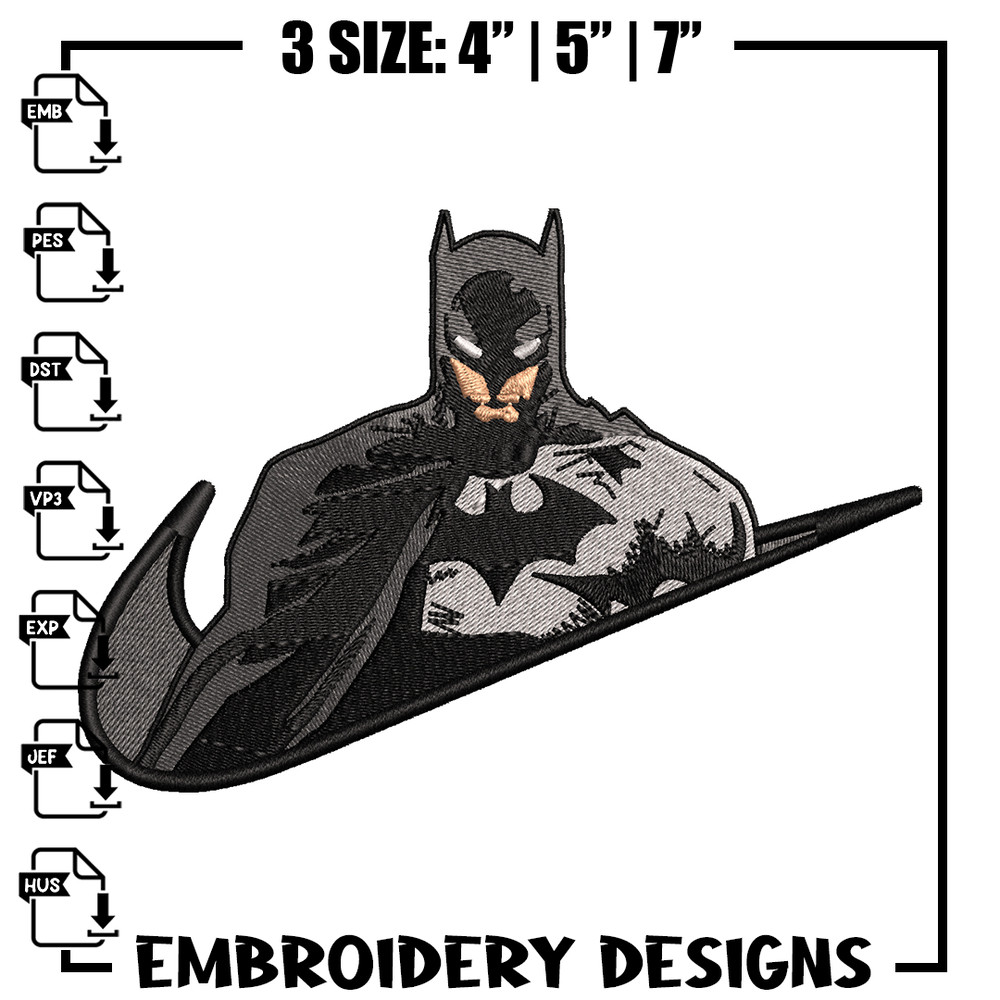 Batman Nike Logo embroidery design, Batman nike embroidery, Nike design, Logo shirt, movie shirt, digital download.jpg