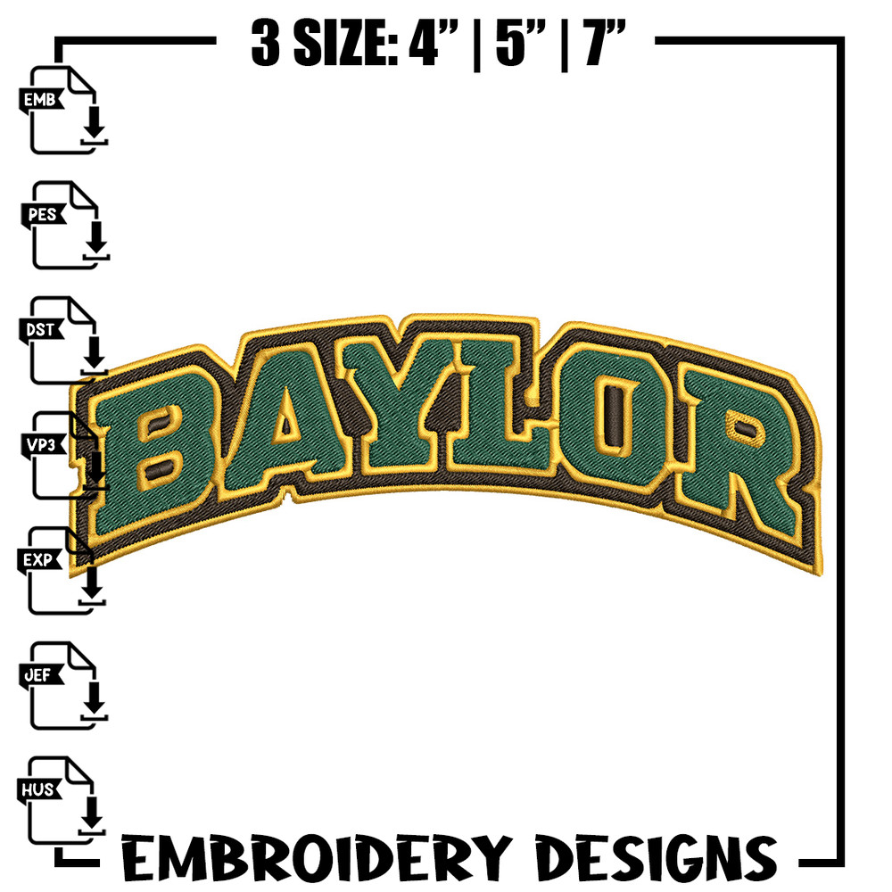 Baylor Bears logo embroidery design, NCAA embroidery, Sport embroidery, logo sport embroidery,Embroidery design.jpg