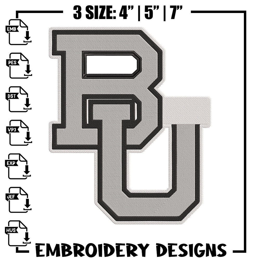 Baylor Bears logo embroidery design,NCAA embroidery, Sport embroidery,logo sport embroidery,Embroidery design.jpg