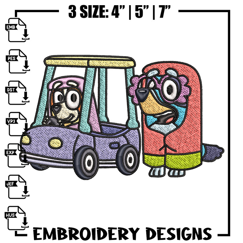 Bluey bingo Embroidery design, Bluey Embroidery, Embroidery File, cartoon design, cartoon shirt, Digital download..jpg