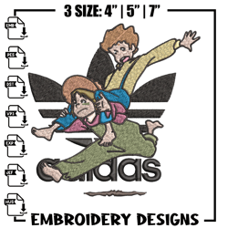 Cartoon adidas Embroidery Design, Adidas Embroidery, Embroidery File, Cartoon Embroidery, Logo shirt589