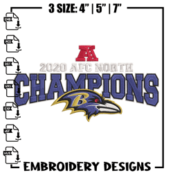 champions Baltimore Ravens embroidery design, Ravens embroidery, NFL embroidery, sport embroidery, e626