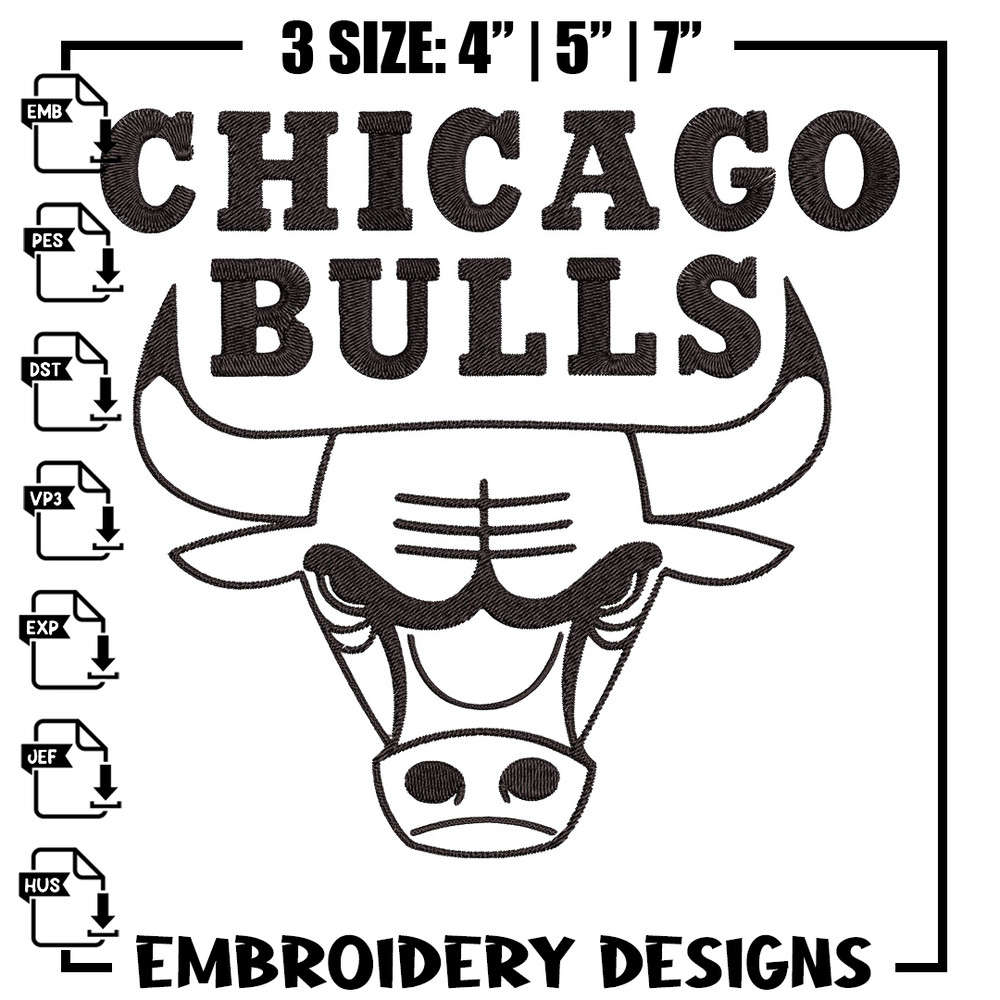 Chicago Bulls logo embroidery design, NBA embroidery, Sport embroidery, Embroidery design, Logo sport embroidery..jpg