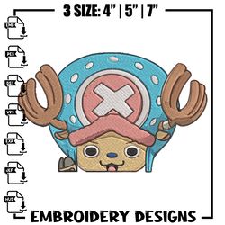 Chopper Peeker Embroidery Design, One piece Embroidery, Embroidery File, Anime Embroidery, Anime shi716