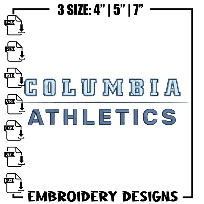 Columbia Lions logo embroidery design, Sport embroidery, logo sport embroidery, Embroidery design,NCAA embroidery.jpg