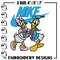 Daisy and Donald duck Nike Embroidery design, Cartoon Embroidery, Nike design, Embroidery file, Instant download.jpg