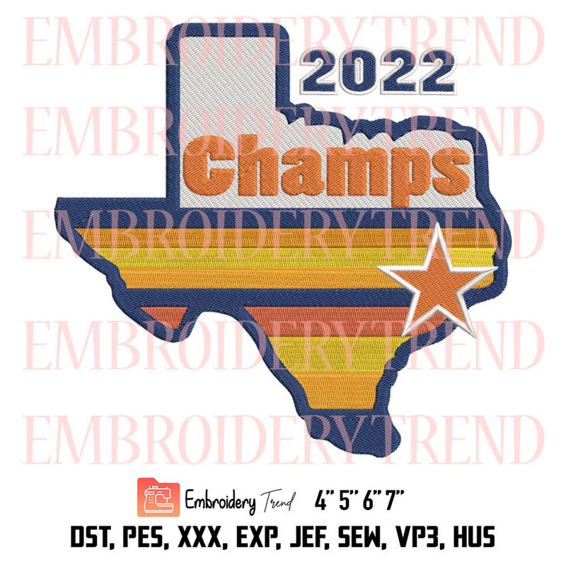 2022 Champions Houston Astros Embroidery, Texas Map Embroidery, Sport Embroidery, Embroidery Design File.jpg