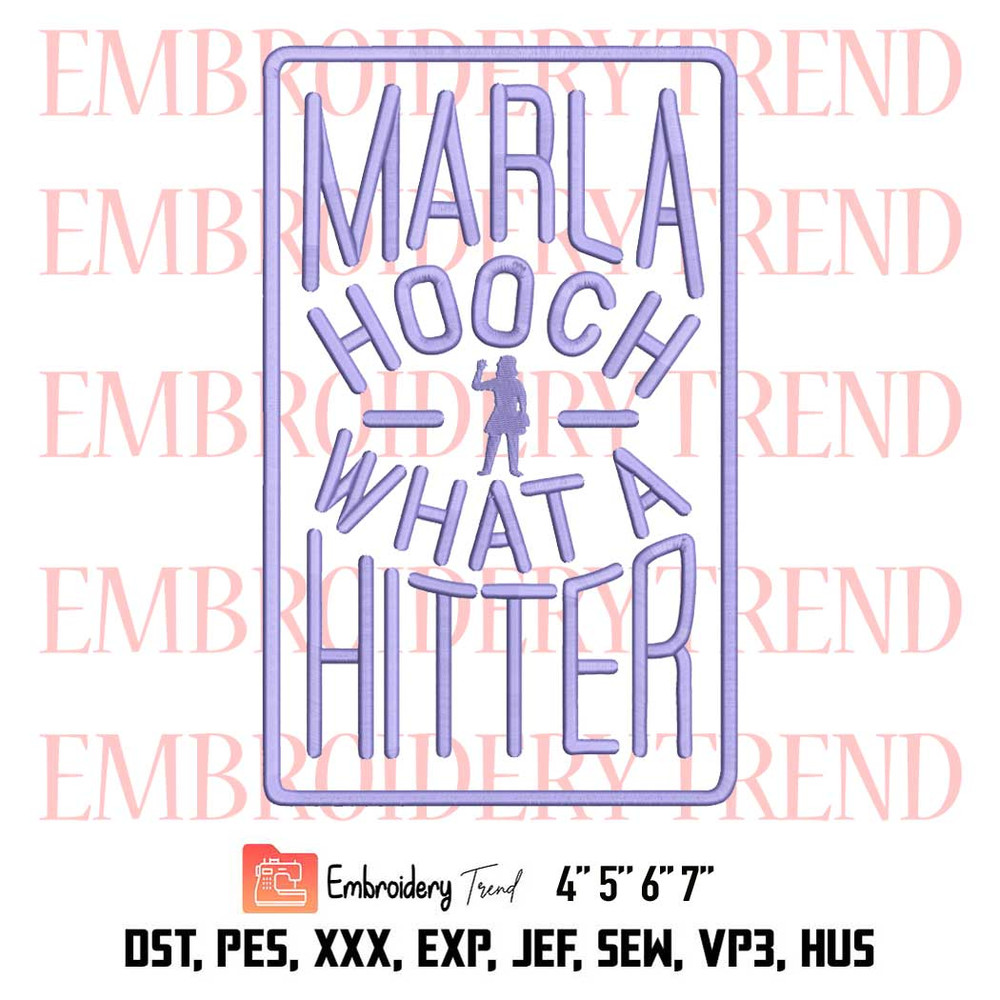 A League Of Their Own Embroidery, Marla Hooch What A Hitter Embroidery, Embroidery Design File.jpg