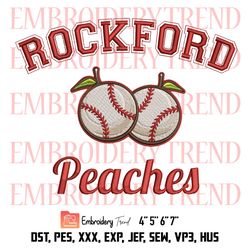 A League Of Their Own TV Series 2022 Embroidery, Rockford Peaches Embroidery, Embroidery Design File24
