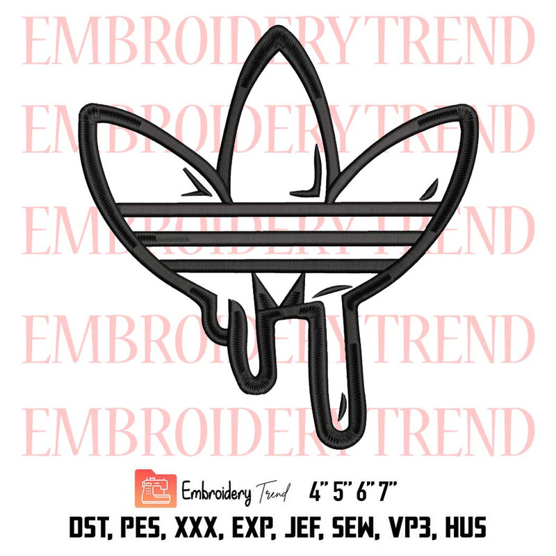 Adidas Drip Embroidery, Logo Adidas Embroidery, Adidas Embroidery, Embroidery Design File.jpg