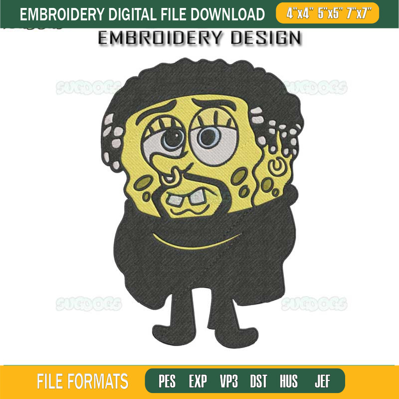 Bad Bunny Boo Embroidery Design File, Bad Bunny Halloween Embroidery Design File.jpg