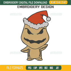 christmas oogie boogie embroidery design file, oogie boogie embroidery design file124