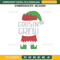 Cousin Crew Elf Embroidery Design File, Christmas Cousin Crew Embroidery Design File.jpg
