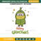 Grinch Minion Christmas Embroidery Design File, Merry Grinchmas Embroidery Design File.jpg