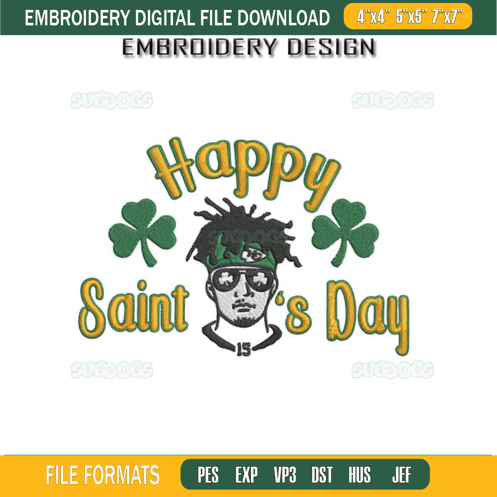 Happy Saint Patricks Day Embroidery Design #1.jpg