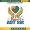 I Support Autism Embroidery Design File.jpg