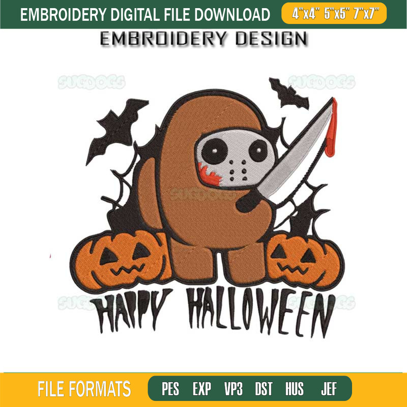 Jason Among Us Embroidery Design File, Among Us Embroidery Design File.jpg